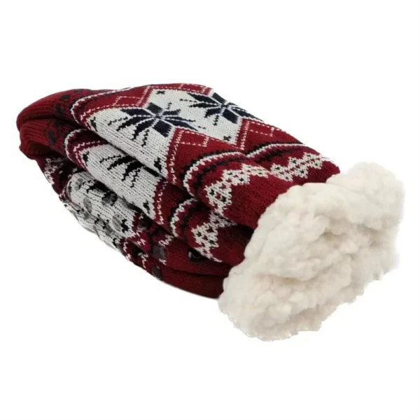 Mens Fluffy Sock Thermal Winter Warm Short Soft Non Slip Floor Fuzzy Fleece Plush Grip Sleeping Slipper Sock Male Christmas Gift