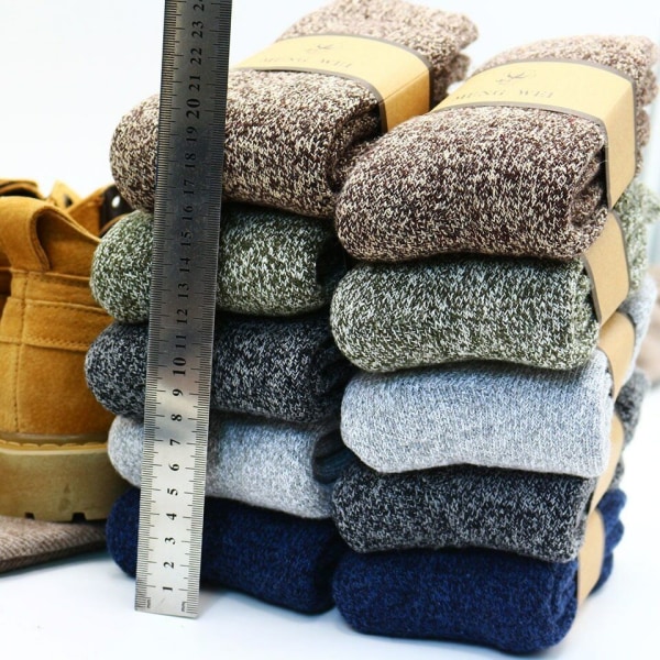 Winter Men Warm High Quality Harajuku Snow Casual Antifreeze Wool Socks
