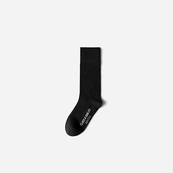 5 Pairs Men's Solid Color Cotton Breathable Thick Thermal Sports Medium Socks