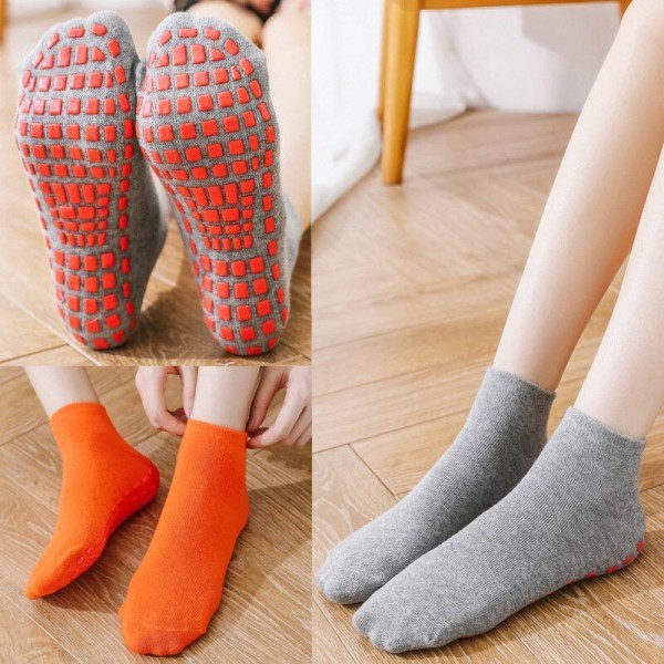 3pairs Kids Adults Anti-Slip Socks Parent-Child Trampoline Sock Cotton Socks Elasticity