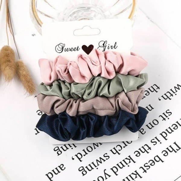 Women Fashion Wispy floral Bow Hair Scrunchies hair Tie Rope Rubber Bands Ponyta