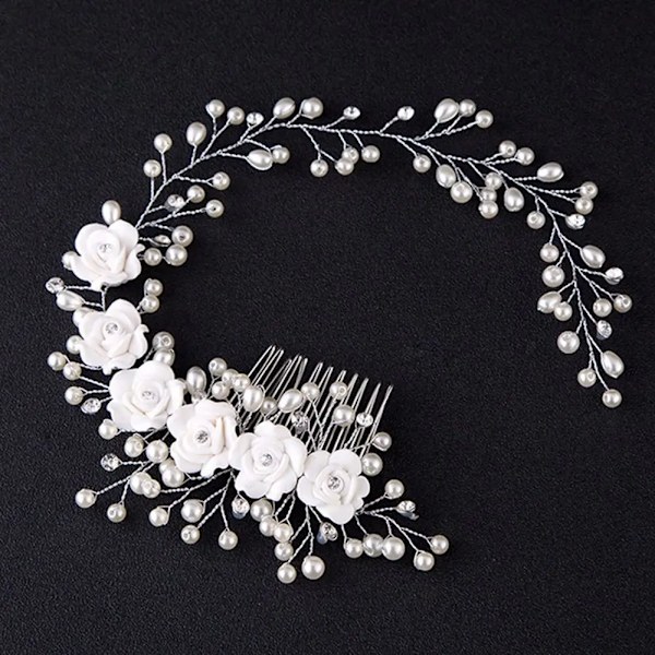 Multi Styles Elegant Crystal Pearl Flower Hair Jewelry Wedding Hair Accessories Hair Comb Bridal Hair Clips Tiara Hair Ornaments