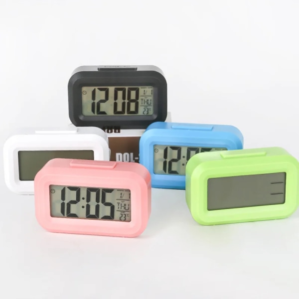 LED Digital Alarm Clock Electronic Digital Alarm Screen Desktop Table Clocks for Home Office Backlight Snooze Calendar Clock