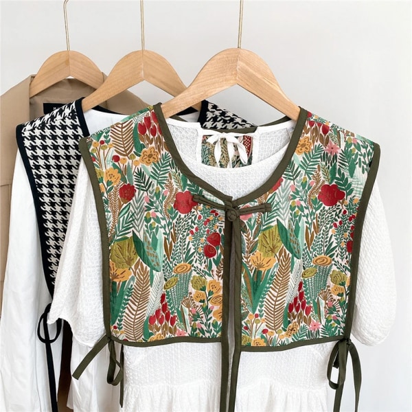 Vintage Flower Embroidery Detachable Collars 17 Styles Fake Collar Women Girls Shirts And Blouses False Tie Clothes Accessories