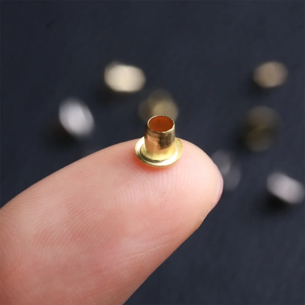 50Pcs Mini Eyelet Buttons For DIY Doll Belt Buckles Metal Buckle Snap Button Bag Shoes Clothes Sewing Accessories 1.5/2.0/2.5MM