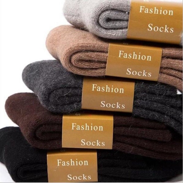 3 Pack Men Wool Crew Dress Socks Boot Soft Thick Warm Winter Thermal Sock 6-10