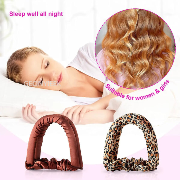 Heatless Hair Curlers No Heat No Damage Spiral Curlers for Long Dense Sparse Hairs Sleeping Curling Rod Make Hair Soft And Shiny