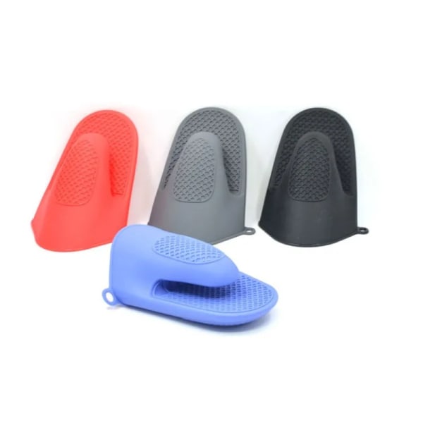 1 Pc Oven Mitt Anti-scalding Hanging Hole Hand Clip Non-Slip Silicone Oven Mitten Lengthening Design Microwave Mitten