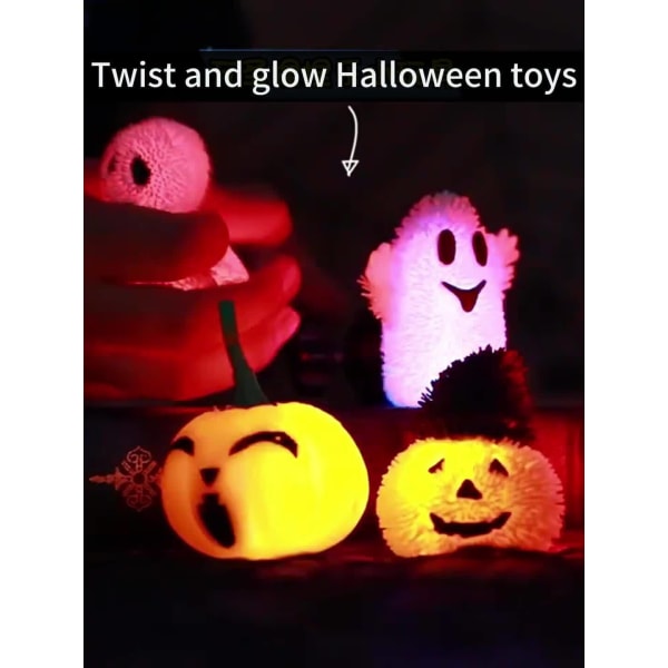 Halloween Toys Decompress Glowing Ghost Pumpkins Halloween Toys Pinch Toys