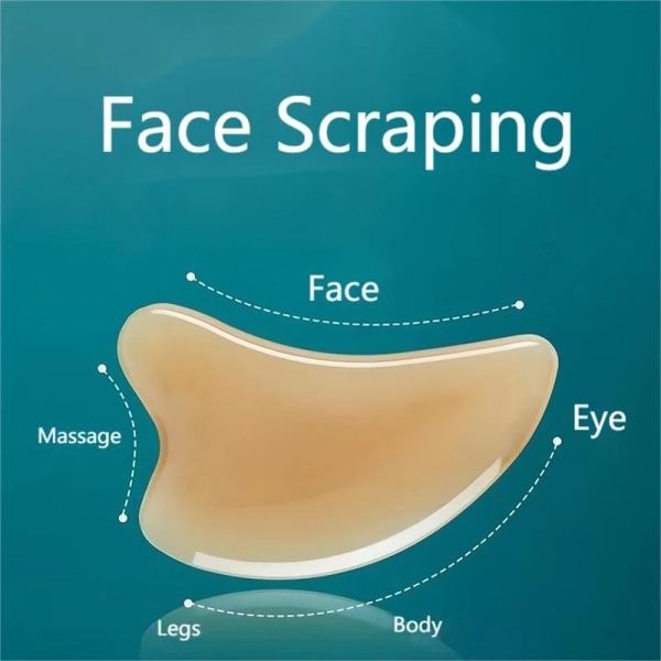 Skin Scraping Resin Gua Sha Massage Board Guasha Plate Face Eye SPA Massager Scrapers Tools For Face Neck Back Body Legs