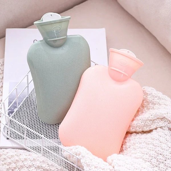 1000ml Portable Water Injection Hand Warmer Durable Hot Water Bottle With Cover Rubber Hot Water Bag For menstrual Pain Relief