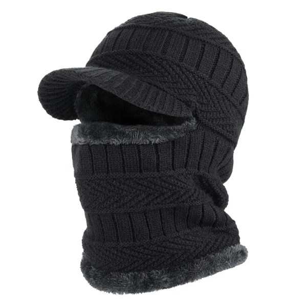 Winter Hat for Men Skullies Beanies Hats Winter Beanies for Men Women Wool Scarf Cap Balaclava Mask Bonnet Knitted Hat for Women