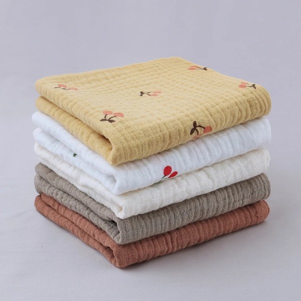 Baby Infant Towel 23x23cm Muslin Towel Handkerchiefs Two Layers Wipe Towel 2 Layer Gauze Washcloths Dropshipping