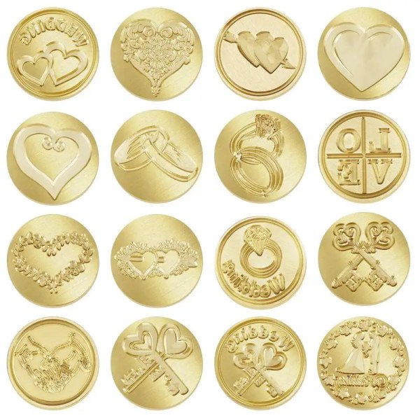 LOVE Series Lacquer Seal Copper Head Wax Seal Stamp Sealing Invitations DIY Envelope Hobby Tools Dedicated Copper Head
