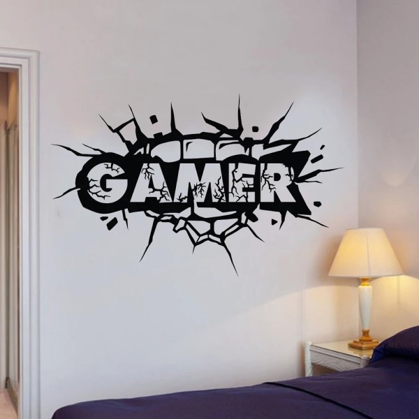 New Arrival Game Wall Decal Playroom Gamer Vinyl Art Stickers Teen Boy Room Wall Decoration Posters Boy Decals