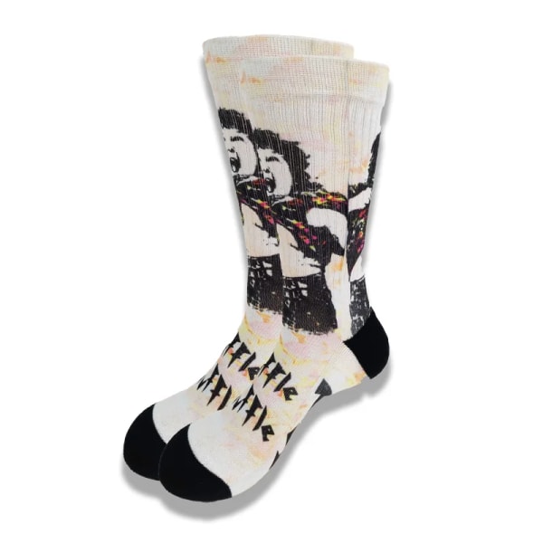Anime Cute Cartoon Hip Hop Personality Street Style Happy Novelty Printing and Dyeing Men and Women Socks in the Tube Skateboard