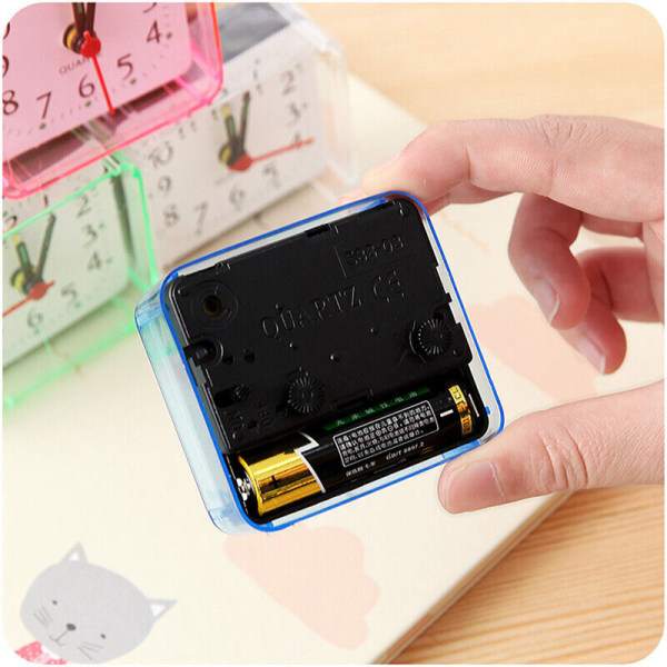 Cute Student Alarm Clock Square Bedside Compact Clock Desktop Decor Clodn u