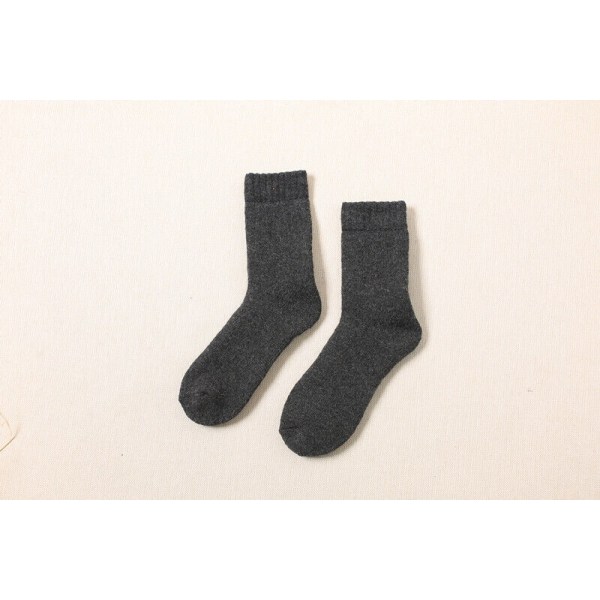 5 Pairs Men's Solid Color Cashmere Deodorant Breathable Stockings