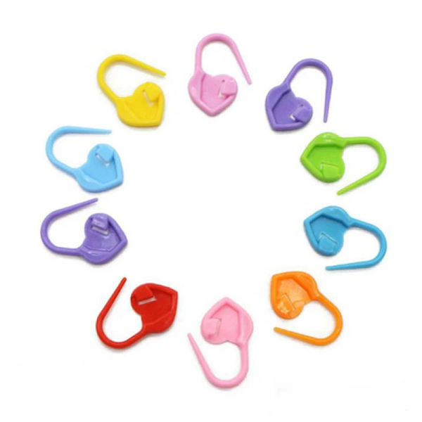50Pcs Plastic Knitting Tools Sweater Pin Marker Buckle Marker Locking Stitch Markers Counter Mark Crochet Latch DIY Sewing Tools