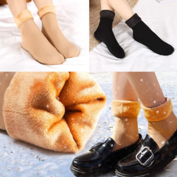 Socks Fleece Soft Wool Bed Floor Sock Thick Winter Warm Thermal Women Warm Solid