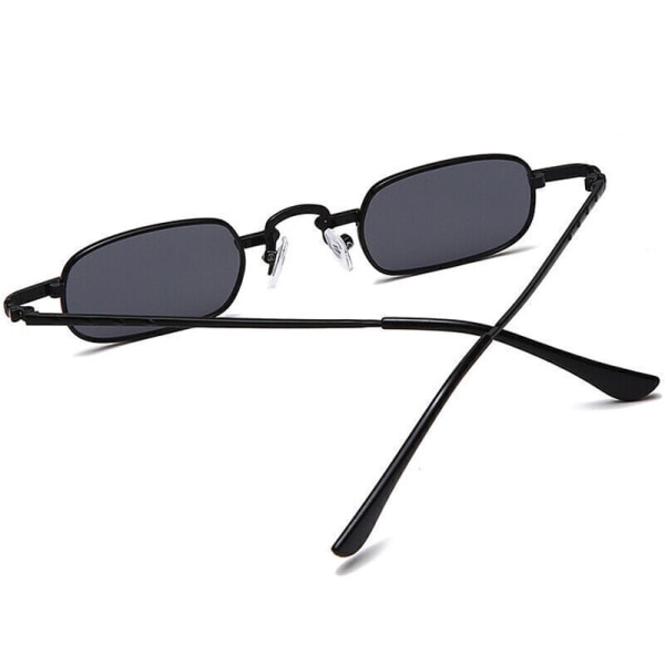 Mens Womens Small Rectangle Sunglasses Tinted UV400 Metal Fashion Glasses J