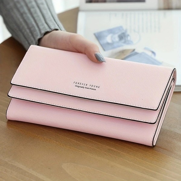 Brand PU Leather Women's Wallet High Quality 3 Fold Long Purse Clutch Coin Purse Phone Pocket Card Holder Large Capacity