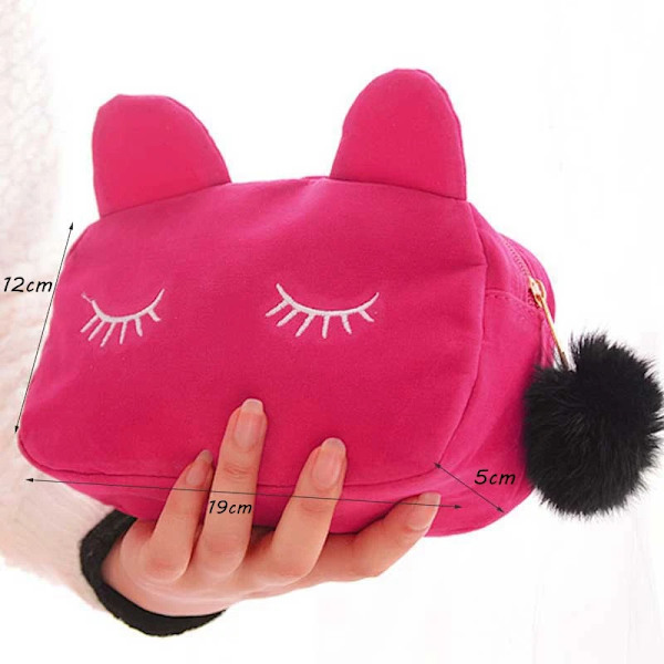 Cute Cat Pencil Case Kawaii School Supplies Canvas Pencil box for Girls Pencil Bag Kawaii Pencilcase Stationery Gift