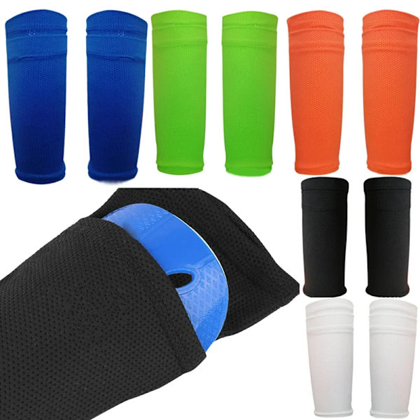 1 Pair Soccer Football Shin Guard Teens Socks Pads Professional Shields Legging Shinguards Sleeves Protective Gear