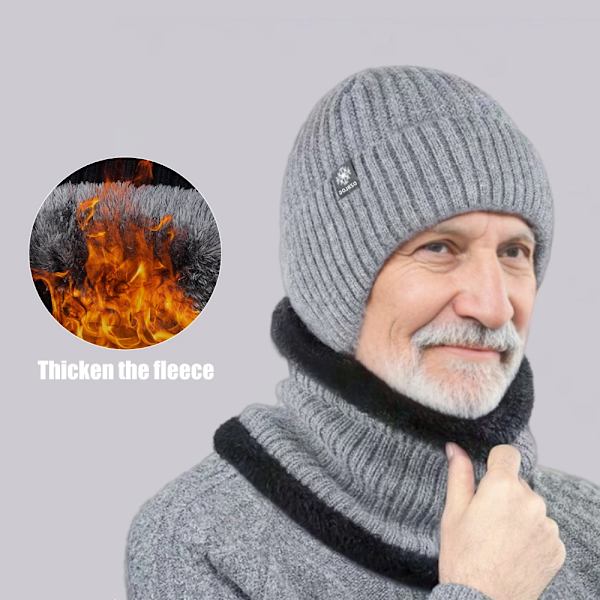Utomhus Män Vinter Stickad Mössa Plysch Värme Peaked Cap Hörselkåpa Fritidsmode Fuskpäls Fodrade Bomber Hattar Cykling Öronskydd