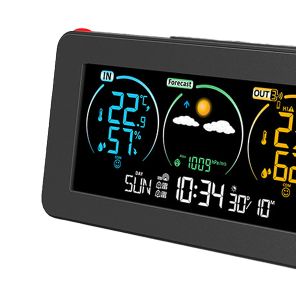 Home Alarm Clock Digital Projector On Ceiling With Indoor & Outdoor Temperature