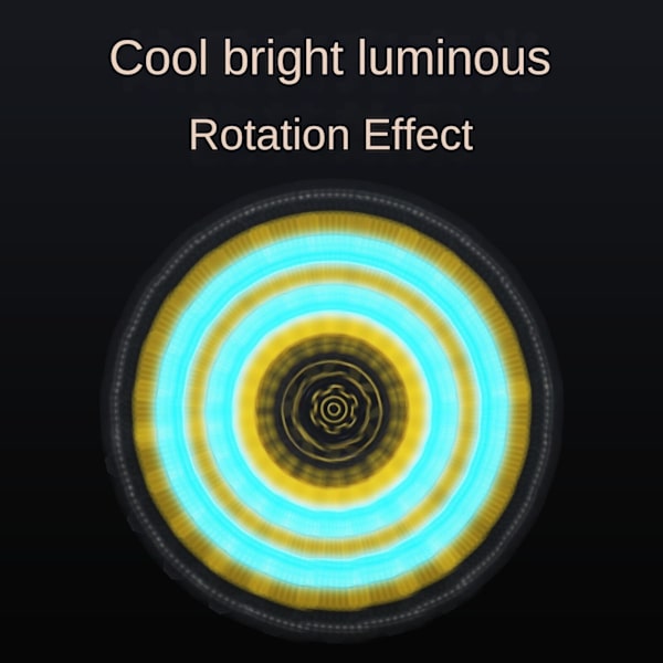 Luminous Decompression Deformation Mechanical Gyro Children's Finger Spiral Toy