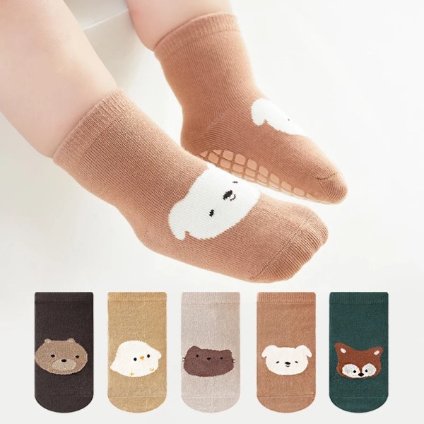 Autumn Winter Sock Baby Boys Girls Anti-Slip Floor Socks Infant Kids Trampoline Shoes Children School Sports Mid Calf Long Socks