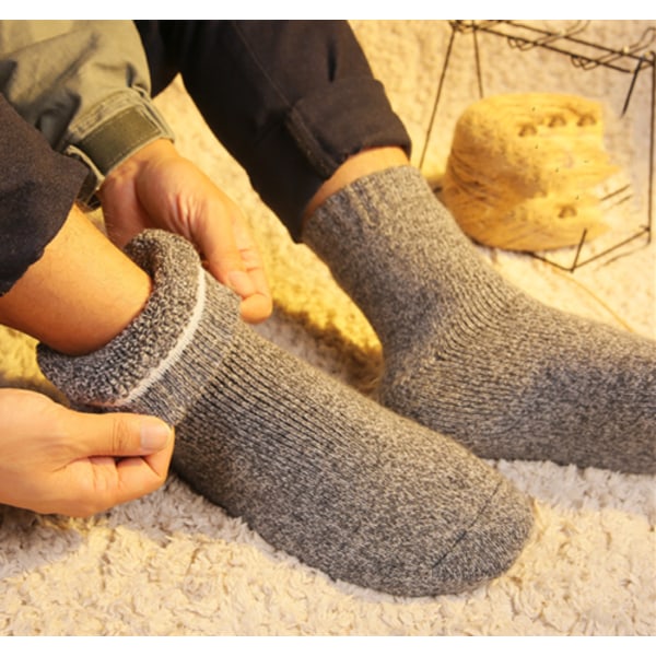 5 Pack  95%Merino Wool Cushioned Warm Thermal Thicken Fleece Crew Socks Winter ！