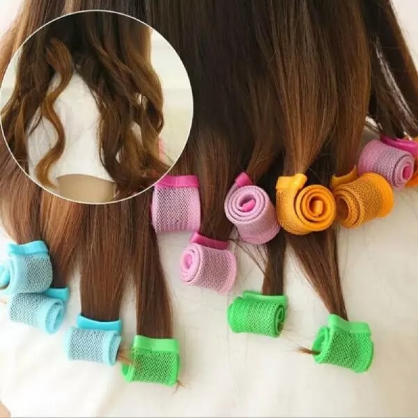 2 Set Snail Shaped Hair Rollers Not Waveform Spiral Curls Hair Curler Soft Hair Curler Magic DIY Hair Rollers Hair Styling Tools