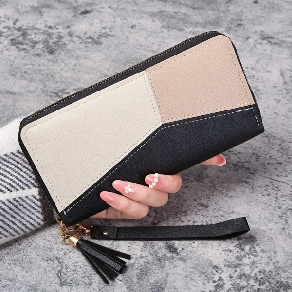 Fashion Zipper Wallets Women's Long Purses Handbags Coin Purse Cards Holder PU Leather Billfold Wallet