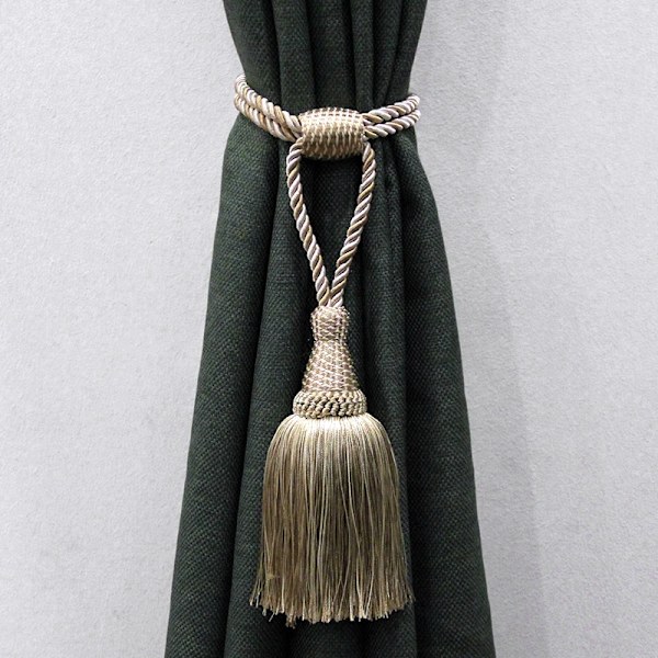 1Pc Tassel Curtain Tieback Home Decoration Polyester Hanging Ball Tassels Fringe Curtains Holdback Buckle Rope Room Accessories