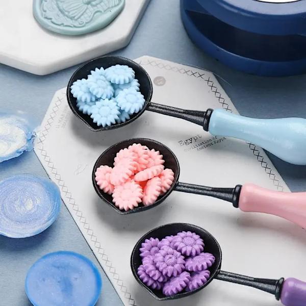 New Lacquer Non Stick Spoon Seal Wax Heating Tool Anti Stick And Easy To Clean Spoon DIY Scrapbooking Invitation Card Decoration