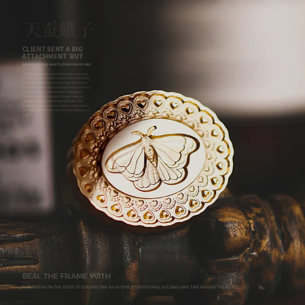 Retro Picture Frame Series Profiled Relief Chapter Head Lacquer Seal Copper Head  Envelopes Wedding Invitations Scrapbooking