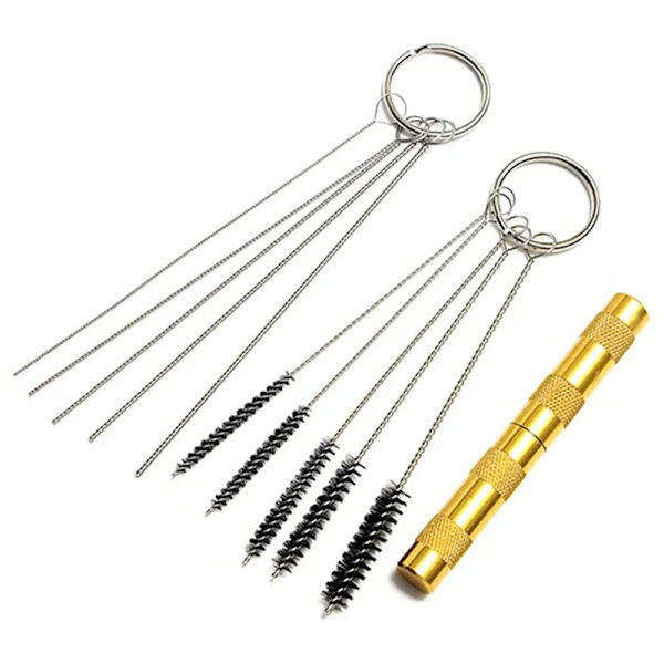 11Pcs/Set Cleaning Repair Tool Kit Airbrush Spray Gun Nozzle Scrape Spray Needle & Brush Set Portable Clean Tools Spray Gun Nozz