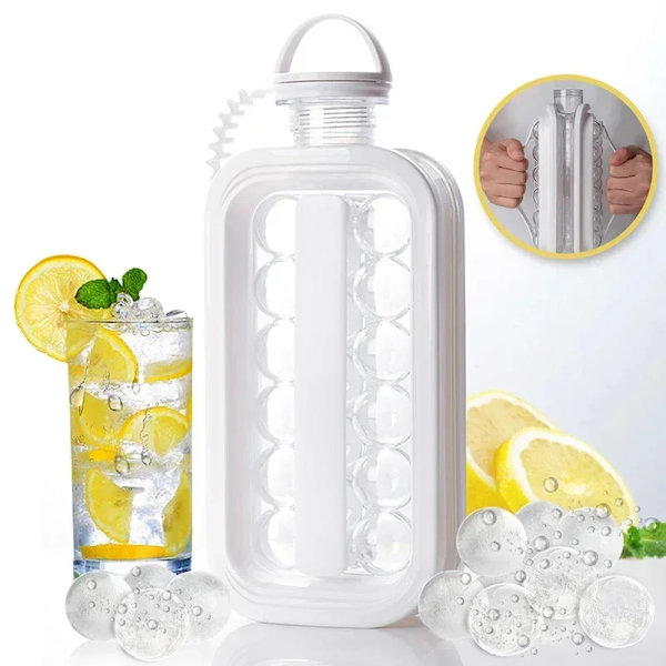 2023 Ice Hockey Pot Ice Lattice Mold Ice Making Water Bottle Storage Cup Refrigerator Ice Block Silicone for Whisky Beer Summer