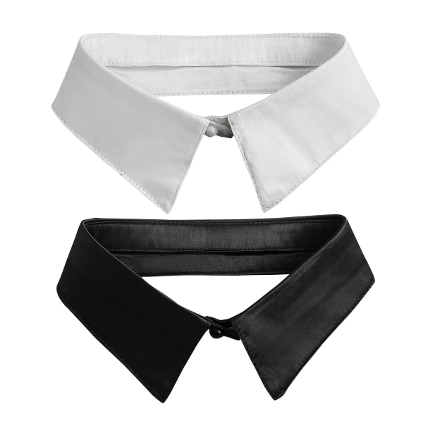Fashion Classic Black/White Collar Women Adult Detachable Lapel Shirt Fake Collar False Blouse Neckwear Clothing Accessories