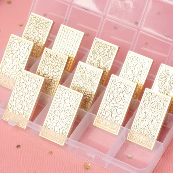Rectangular Fire Lacquer Seal Head Large Size Brass Engraving Seal Diy Envelope Sealing Decoration