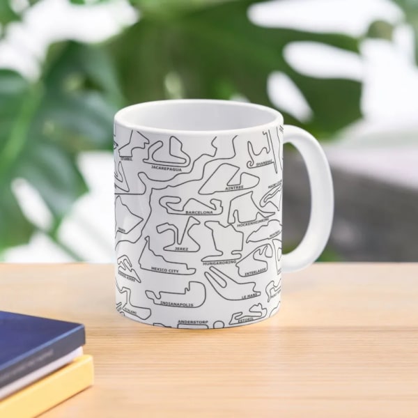 F1 Circuits Coffee Mug Cups Of Coffee Glass Mug