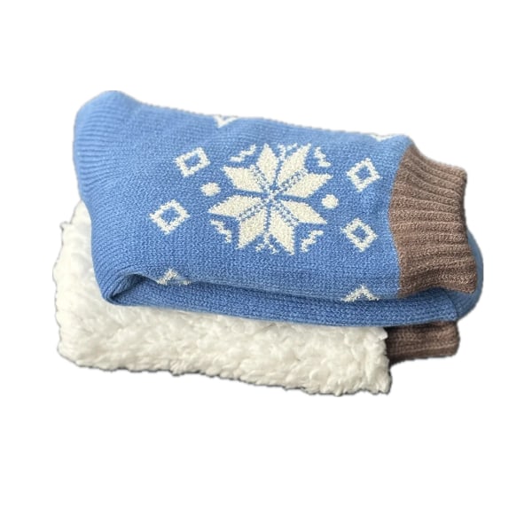 Fuzzy Sock Winter Warm snowflake Fluffy Contton Soft Christmas House Floor thick Plush non Slip Grip Funny male Slipper men Sock