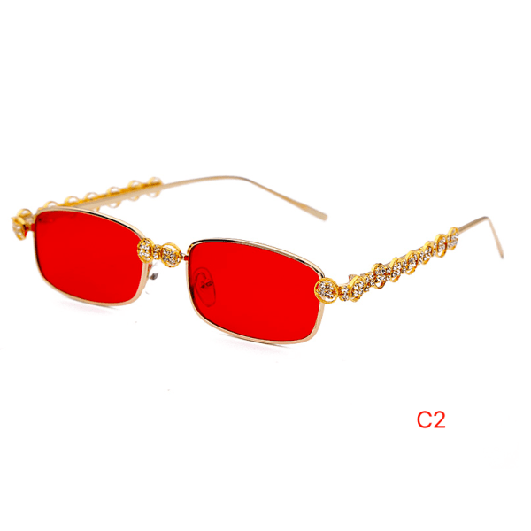 Sunglasses Rectangle Rhinestone