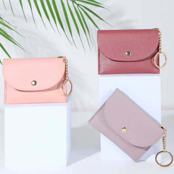 2022 New Envelope Card Holder Ladies Wallet Simple Fashion Simple Casual Classic Solid Color Zipper Coin Purse Women