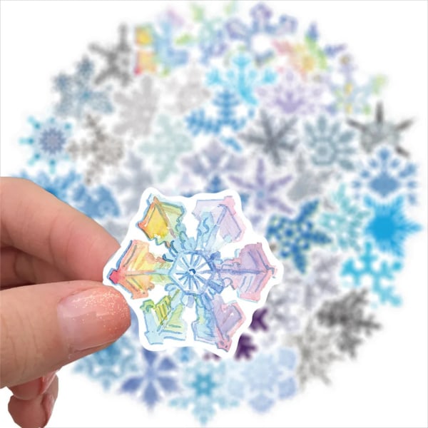 50pcs Snow Stickers For Stationery Laptop Adesivos Scrapbooking Material Sticker Craft Supplies Vintage Christmas Stickers
