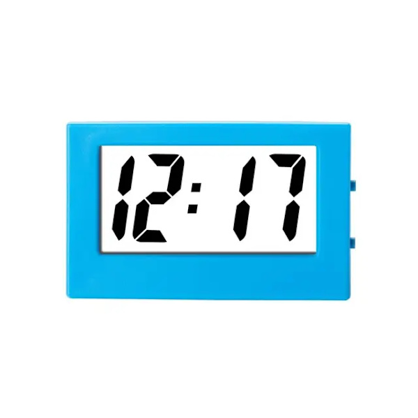 Mini Small Digital Car Desk Clock Meter Mini Digital LCD Display Travel Electronic Clock Home Office Desk Clock