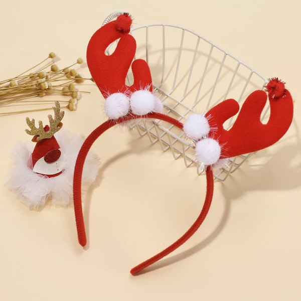 7Pcs/Set Baby Accessories For Newborn Children Kids Baby Girl Boy Christmas Hair Hoop Hairpins Sets Cute All-inclusive Headwear