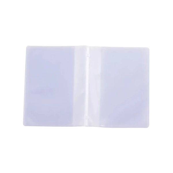 Semi Transparent Card Holder Inside Bag PVC Waterproof Folded ID Credit Bank Name Business Card Pockets Inner Pages Office Suppl